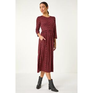 Roman Geometric Pocket Stretch Midi Dress 20 female Roman Geometric Pocket Stretch Midi Dress 20 female