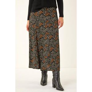 Roman Ditsy Floral Print Stretch Midi Skirt 12 female Roman Ditsy Floral Print Stretch Midi Skirt 12 female
