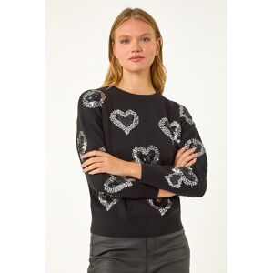 Roman Heart Sequin Detail Knit Jumper 16 female Roman Heart Sequin Detail Knit Jumper 16 female