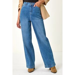 Roman Cotton Blend Wide Leg Stretch Jeans 16 female Roman Cotton Blend Wide Leg Stretch Jeans 16 female