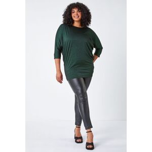 Roman Curve Glitter Stripe Blouson Stretch Top 30-32 female Roman Curve Glitter Stripe Blouson Stretch Top 30-32 female