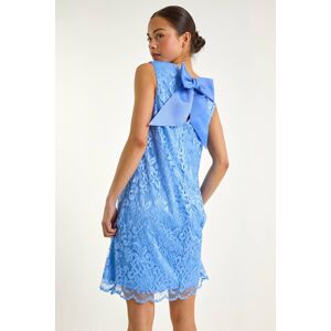 Roman Petite Bow Back Lace Shift Dress 10 female Roman Petite Bow Back Lace Shift Dress 10 female