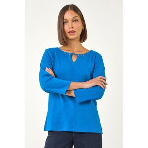 Roman Trim Detail Keyhole Stretch Top 20 female Roman Trim Detail Keyhole Stretch Top 20 female