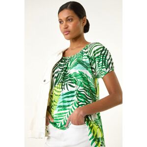 Roman Leaf Asymmetric Stretch Tunic Top 14 female Roman Leaf Asymmetric Stretch Tunic Top 14 female