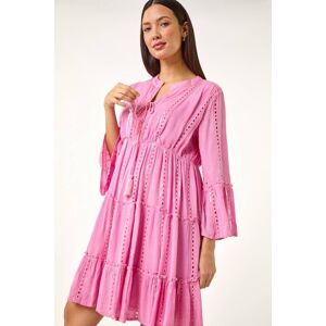 Roman Shimmer Tie Detail Smock Dress 16 female Roman Shimmer Tie Detail Smock Dress 16 female