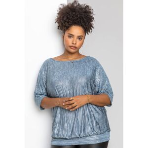 Roman Curve Shimmer Pleated Blouson Top 30-32 female Roman Curve Shimmer Pleated Blouson Top 30-32 female