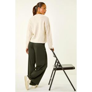Roman Petite Wide Leg Ponte Stretch Trouser 16 female Roman Petite Wide Leg Ponte Stretch Trouser 16 female