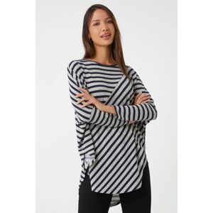 Roman Contrast Stripe Stretch Jersey Top 10 female Roman Contrast Stripe Stretch Jersey Top 10 female