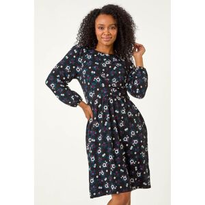 Roman Petite Floral Twist Detail Short Dress 16 female Roman Petite Floral Twist Detail Short Dress 16 female