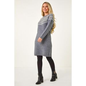Roman Petite Fairisle Knit Jumper Dress 18 female Roman Petite Fairisle Knit Jumper Dress 18 female