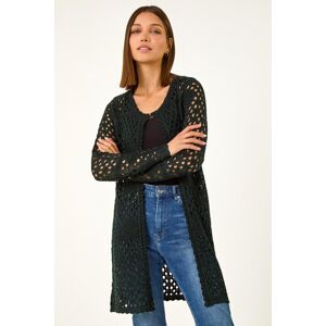 Roman Shimmer Longline Knit Cardigan 12 female Roman Shimmer Longline Knit Cardigan 12 female