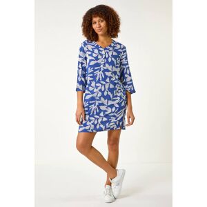 Roman Leaf Print Button Shift Dress 16 female Roman Leaf Print Button Shift Dress 16 female