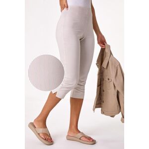 Roman Striped Cropped Stretch Trouser 10 female Roman Striped Cropped Stretch Trouser 10 female