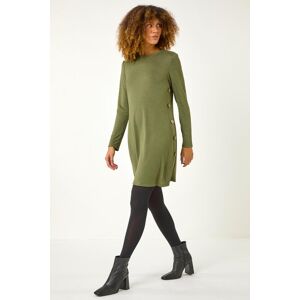 Roman Side Button Detail Swing Dress 18 female Roman Side Button Detail Swing Dress 18 female