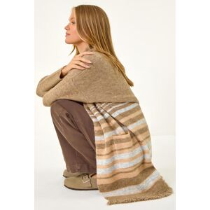 Roman Stripe Print Knit Longline Cardigan 18 female Roman Stripe Print Knit Longline Cardigan 18 female