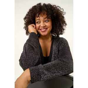 Roman Curve Sparkly Longline Knit Cardigan 18 female Roman Curve Sparkly Longline Knit Cardigan 18 female