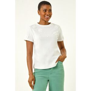 Roman Floral Applique T-shirt 14 female Roman Floral Applique T-shirt 14 female