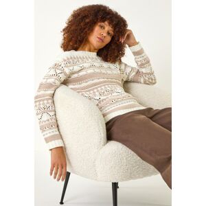 Roman Contrast Pointelle Knit Jumper 20 female Roman Contrast Pointelle Knit Jumper 20 female
