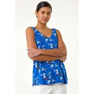 Roman Floral V-Neck Stretch Cami Top 20 female Roman Floral V-Neck Stretch Cami Top 20 female