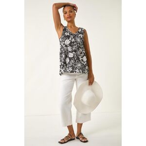 Roman Floral V-Neck Buttoned Top 18 female Roman Floral V-Neck Buttoned Top 18 female