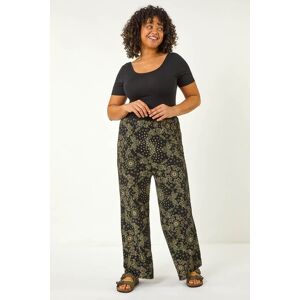 Roman Curve Paisley Print Wide Leg Trouser 30-32 female Roman Curve Paisley Print Wide Leg Trouser 30-32 female