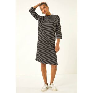 Roman Stripe Jersey Stretch T-Shirt Dress 18 female Roman Stripe Jersey Stretch T-Shirt Dress 18 female
