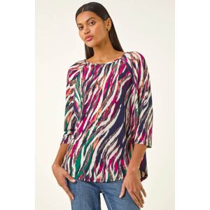 Roman Stripe Print Stretch Tunic Top 10 female Roman Stripe Print Stretch Tunic Top 10 female