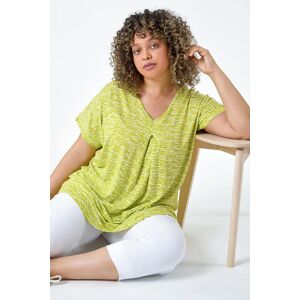 Roman Curve Pleat Front Printed V-Neck Stretch Top 30-32 female Roman Curve Pleat Front Printed V-Neck Stretch Top 30-32 female