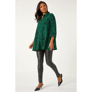 Roman Swing Shape Animal Print Blouse 12 female Roman Swing Shape Animal Print Blouse 12 female