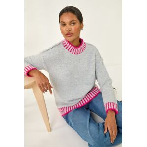 Roman Contrast Colourblock Knit Jumper 16 female Roman Contrast Colourblock Knit Jumper 16 female