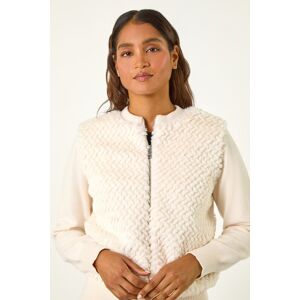 Roman Faux Fur Funnel Neck Zip Jacket 18 female Roman Faux Fur Funnel Neck Zip Jacket 18 female