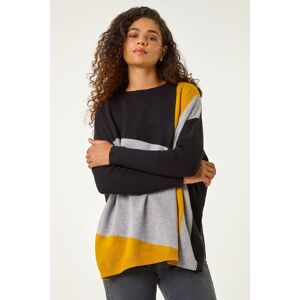 Roman Colour Block Relaxed Longline Jumper S-M female Roman Colour Block Relaxed Longline Jumper S-M female