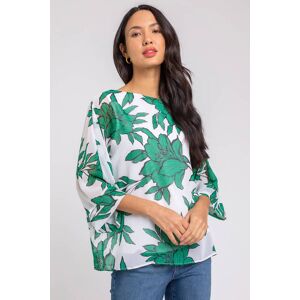 Roman Floral Print Chiffon Overlay Top 10 female Roman Floral Print Chiffon Overlay Top 10 female