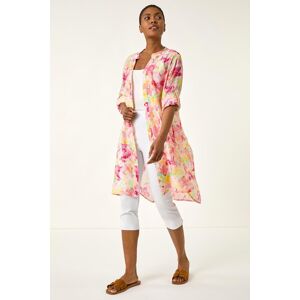 Roman Floral Print Longline Blouse 18 female Roman Floral Print Longline Blouse 18 female