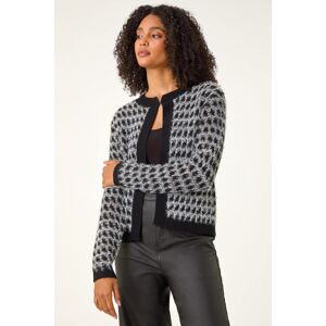 Roman Textured Pattern Fluffy Knit Cardigan 20 female Roman Textured Pattern Fluffy Knit Cardigan 20 female