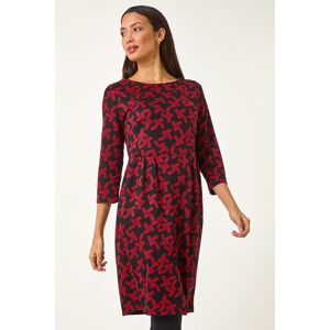 Roman Geometric Pleated Pocket Shift Dress 18 female Roman Geometric Pleated Pocket Shift Dress 18 female