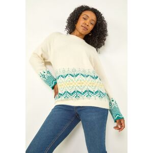 Roman Petite Fairisle Knit Jumper 14 female Roman Petite Fairisle Knit Jumper 14 female