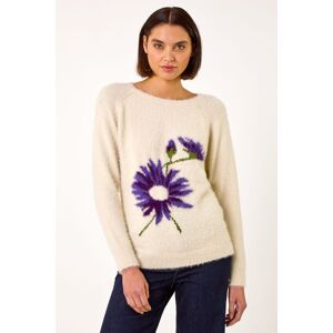 Roman Floral Placement Knit Jumper 14 female Roman Floral Placement Knit Jumper 14 female