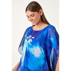Roman Floral Print Chiffon Overlay Top 10 female Roman Floral Print Chiffon Overlay Top 10 female