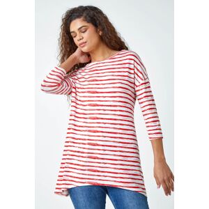 Roman Abstract Stripe Print Stretch Top 12 female Roman Abstract Stripe Print Stretch Top 12 female