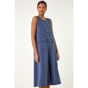 Roman Button Detail Midi Stretch Dress 18 female Roman Button Detail Midi Stretch Dress 18 female