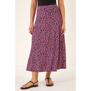 Roman Ditsy Floral Print Stretch Midi Skirt 12 female Roman Ditsy Floral Print Stretch Midi Skirt 12 female