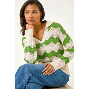 Roman Wave Polo Knit Jumper 20 female Roman Wave Polo Knit Jumper 20 female