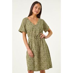 Roman Petite Disty Floral Tie Waist Dress 12 female Roman Petite Disty Floral Tie Waist Dress 12 female