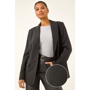 Roman Revere Collared Diamante Jacket 16 female Roman Revere Collared Diamante Jacket 16 female