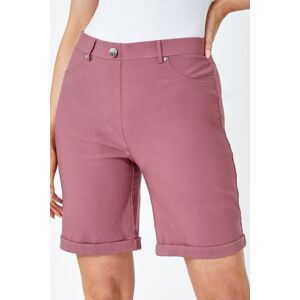 Roman Elastic Waist Turn Up Stretch Shorts 10 female Roman Elastic Waist Turn Up Stretch Shorts 10 female