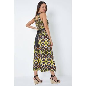 Roman Geometric Print Halter Neck Maxi Dress 20 female Roman Geometric Print Halter Neck Maxi Dress 20 female