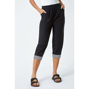 Roman Contrast Detail Cropped Stretch Trousers 14 female Roman Contrast Detail Cropped Stretch Trousers 14 female