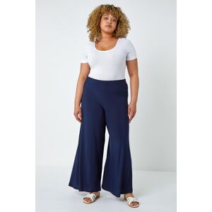 Roman Curve Elastic Waist Wide Leg Trousers 30-32 female Roman Curve Elastic Waist Wide Leg Trousers 30-32 female
