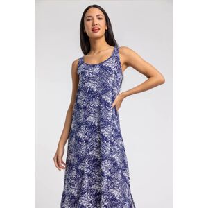 Roman Abstract Print Hanky Hem Maxi Dress 10 female Roman Abstract Print Hanky Hem Maxi Dress 10 female